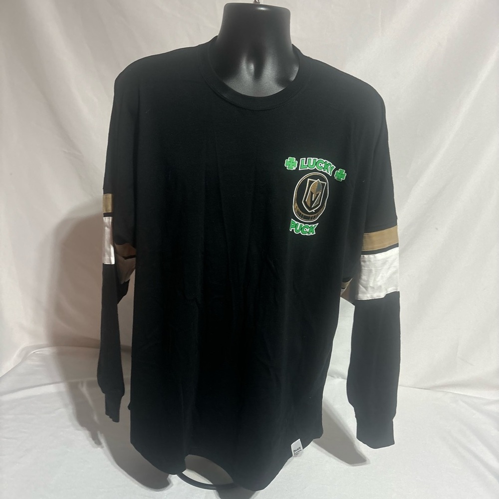 Vegas Golden Knights Lucky Puck Ling Sleeve Shirt Palace Station Size Large